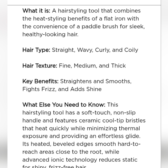 Moroccanoil Turquoise Hair Straightening Brush